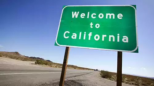 welcome to california sign