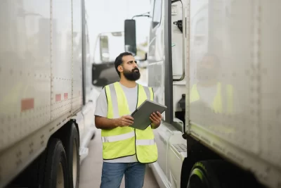 Freight broker monitoring shipments to reduce cargo theft risk